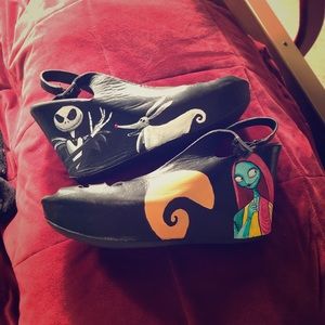 Hand painted Nightmare Before Christmas shoes